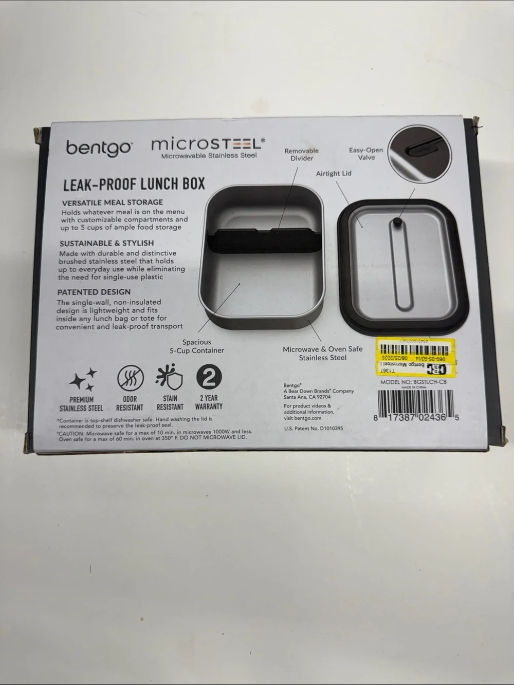 NEW Bentgo Microwavable Leak-Proof Lunch Bento Box